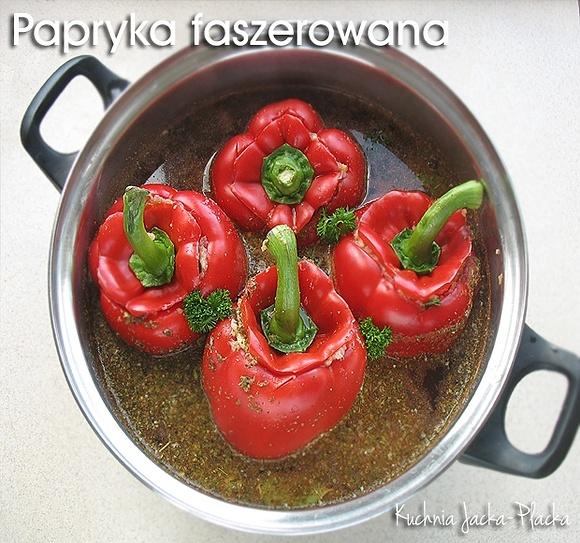 Papryka faszerowana z mięsem i ryżem