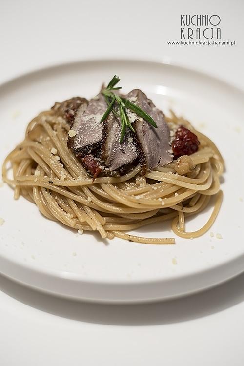 Makaron z kaczką w sosie mascarpone