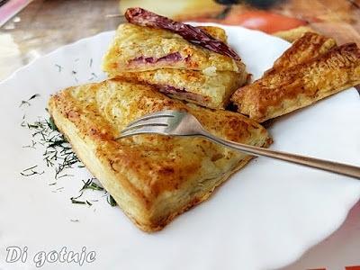 Schab w cieście francuskim plastry