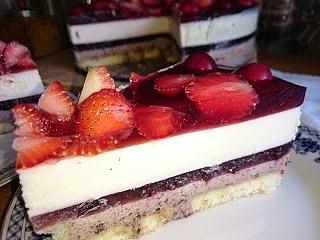 Sernik na zimno z mascarpone, twarogiem wiejskim i czekoladą