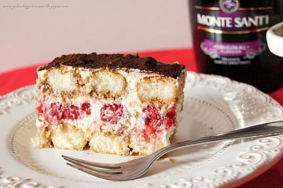 Tiramisu z malinami i Monte Santi