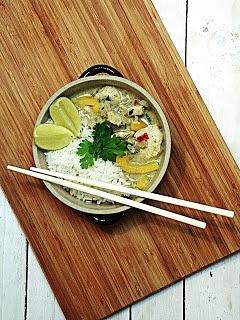 Zielone tajskie curry z kurczakiem
