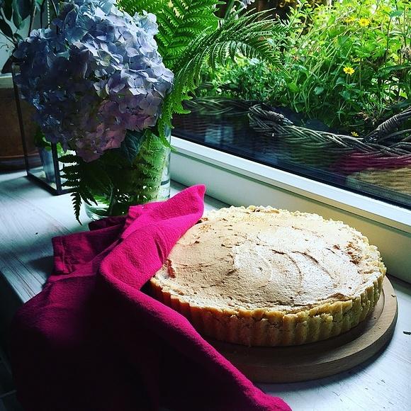 Tarta z czereśniami i pianką