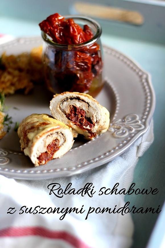 Roladki schabowe z suszonymi pomidorami