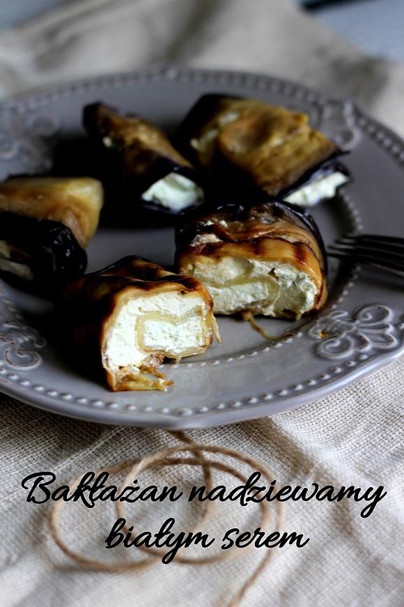 Bakłażan nadziewany białym serem i jogurtem naturalnym