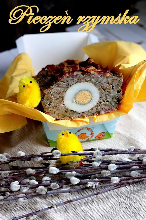 Pieczeń rzymska z jajkiem w środku, Wielkanocna wersja