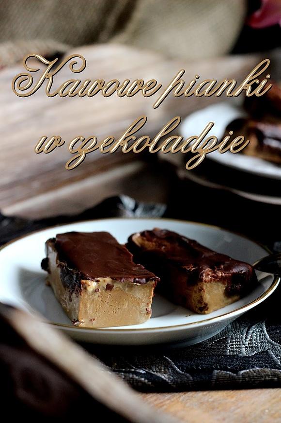 Kawowe pianki w czekoladzie