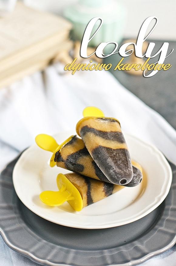 Lody dyniowo karobowe na patyku wegańskie paleo