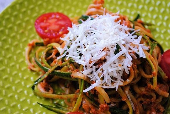 Spaghetti z cukinii