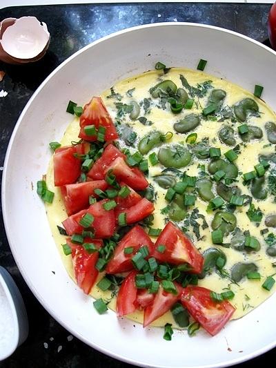 Omlet z bobem