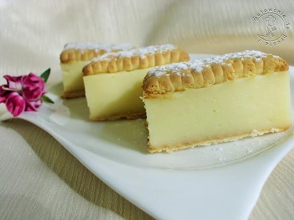 Mini Napoleonki na herbatnikach