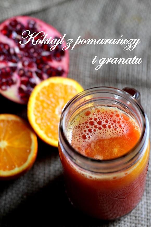 Koktajl z pomarańczy i granatu