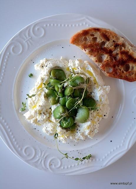 Ricotta z bobem i tymiankiem