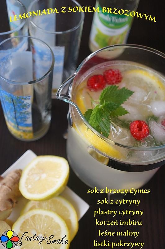 Lemoniada z sokiem brzozowym