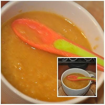 Zupa marchew, ananas i kurkuma dla niemowlaka na diecie
