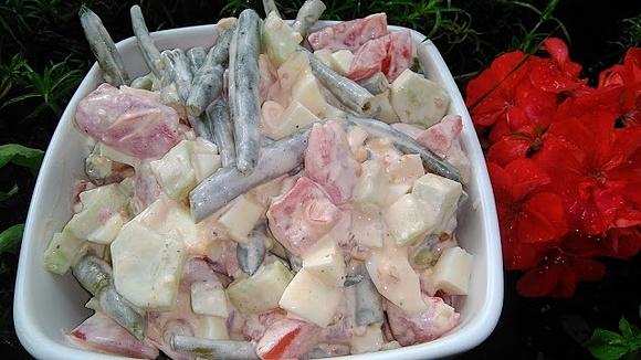 Sałatka z fasolki szparagowej