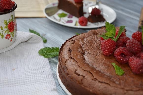 Mocno czekoladowe ciasto z mąki gryczanej bezglutenowe