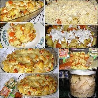 Ziemniaczano-marchewkowa zapiekanka z czubricą i przyprawą harrisa