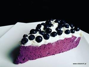 Jagodowy sernik na zimno bez cukru, glutenu i jajek - keto, lchf