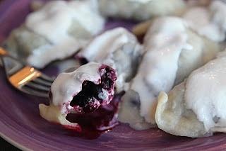 Pierogi z jagodami