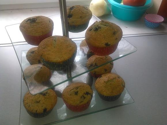 Muffiny z jagodami