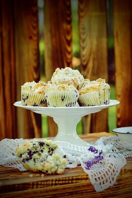 Kokosowe muffinki jagodowe