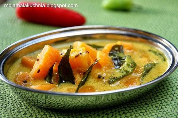 Keralskie curry z dyni w mleczku kokosowym