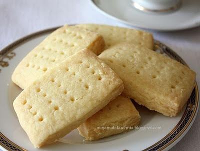Angielskie kruche ciasteczka shortbreads