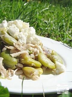 Pęczotto z bobem i kurczakiem