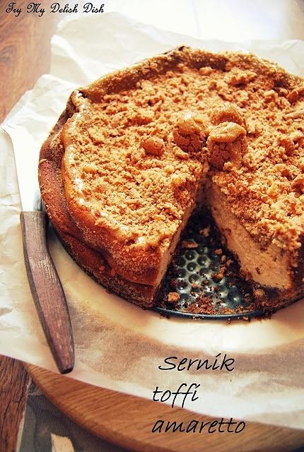 Sernik toffi i amaretto - efektowna i pyszna wersja