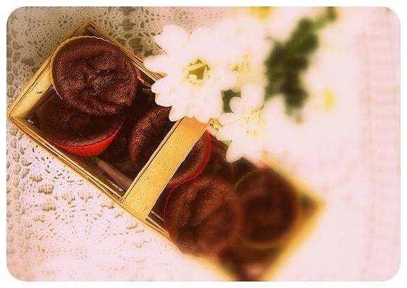 Muffinki czekoladowo-bananowe z nutellą
