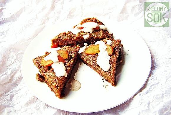 Ciastko z owocami bez cukru glutenu i nabiału
