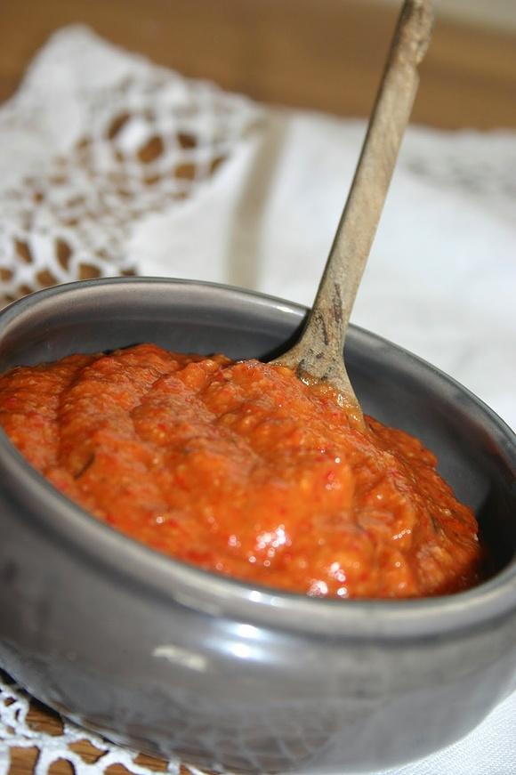Pasta z bakłażana i papryki