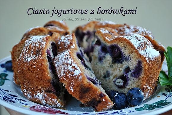Ciasto jogurtowe z borówkami w kubeczku