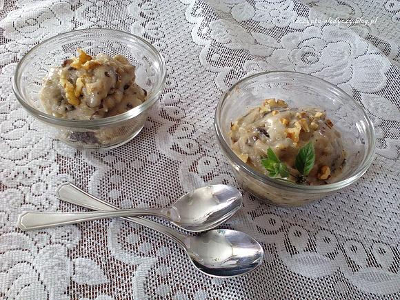 Lody bananowe z bakaliami
