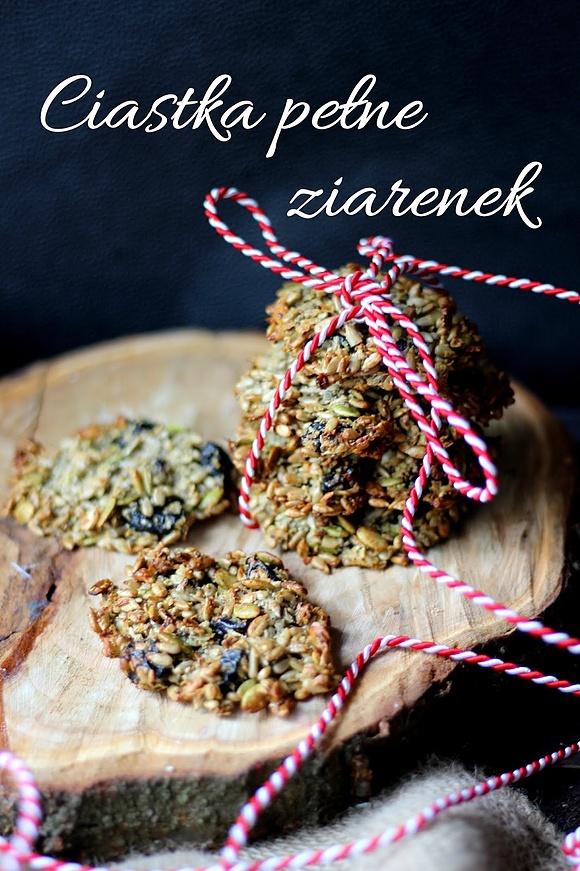 Ciastka pełne ziarenek bez mąki