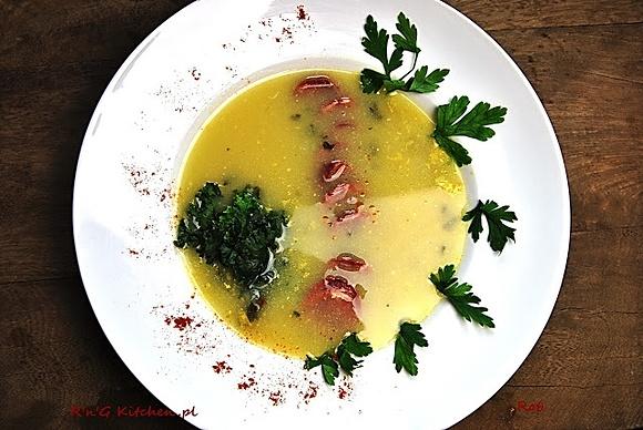 Caldo verde - portugalska zupa z jarmużem i chorizo