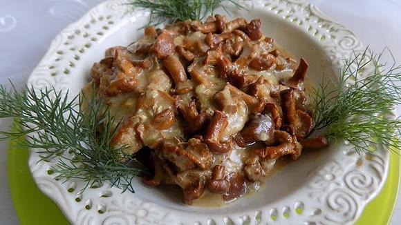 Wieprzowina w sosie kurkowym