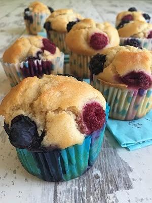 Muffinki z owocami leśnymi