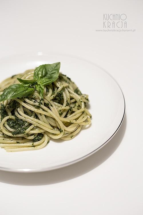 Makaron z bazyliowym pesto