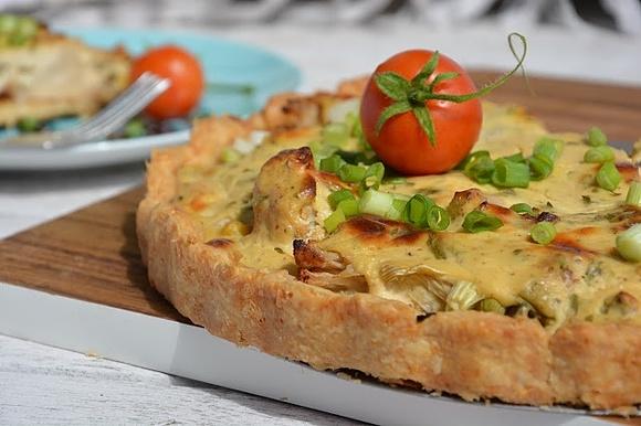 Tarta z pieczonym kalafiorem i musztardą