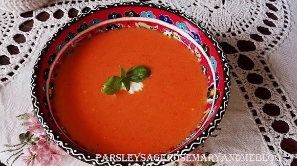 Zupa krem z pieczonej papryki