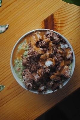 Owsianka i lody z kalafiora i karmelu