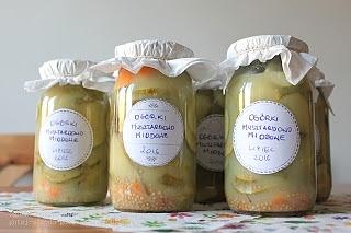 Ogórki musztardowo-miodowe