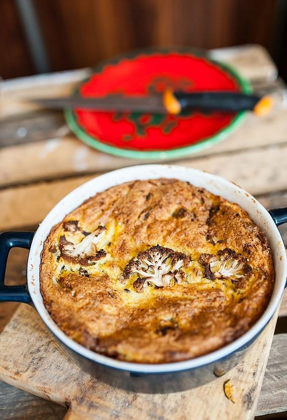 Pasztet z kalafiora, kaszy jaglanej i pieczarek