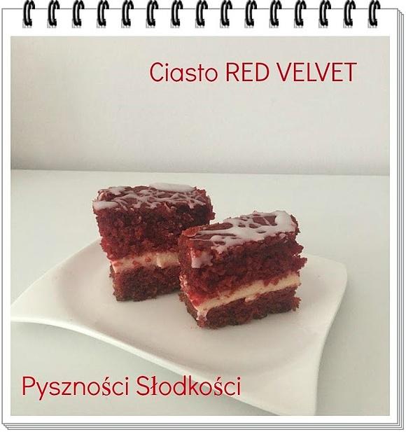Ciasto Red Velvet z kremem i czekoladą