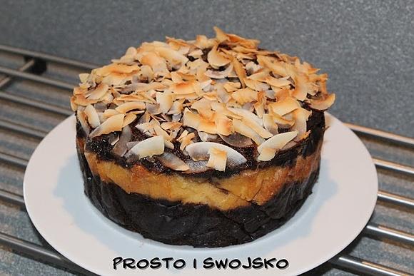 Torcik czekoladowo-kokosowy