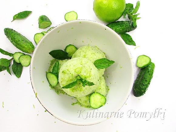 Sorbet jabłkowo-ogórkowy