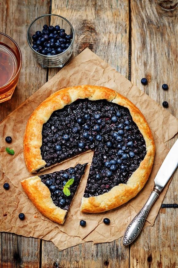 Galette z borówkami - rustykalna tarta z owocami