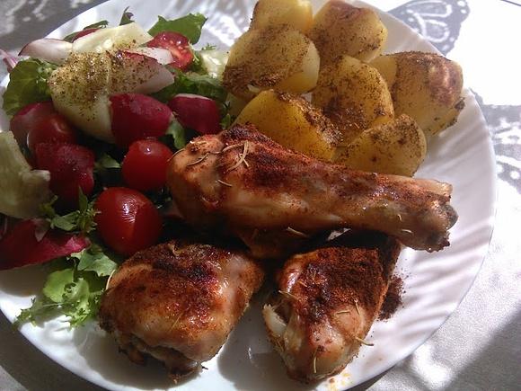 Podudzia z kurczaka pieczone